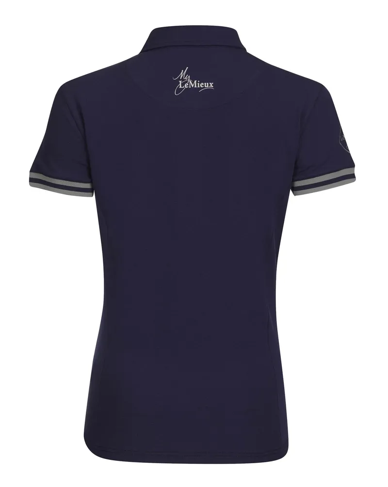 LeMieux Polo Shirt Ladies in Navy Blue-2